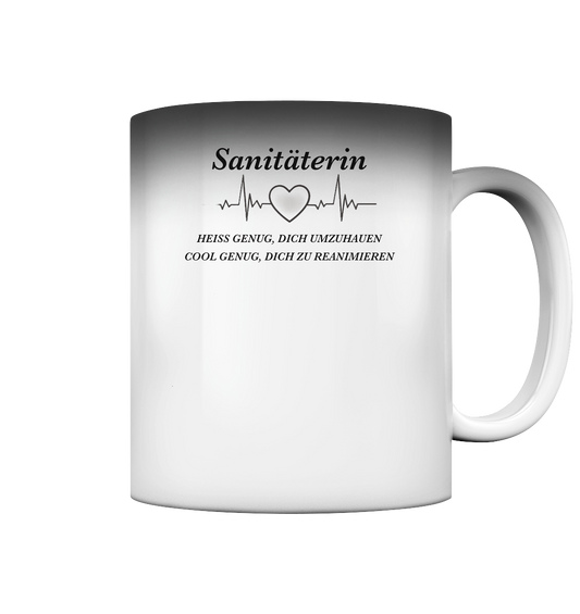 Sanitäterin - heiß und cool - Magic Mug