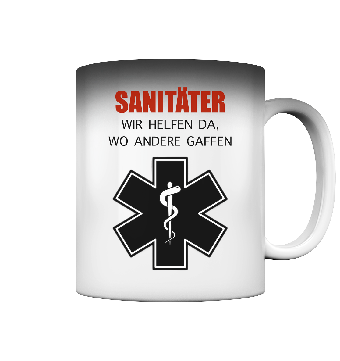 Sanitäter Wir helfen da, wo andere Gaffen - Magic Mug