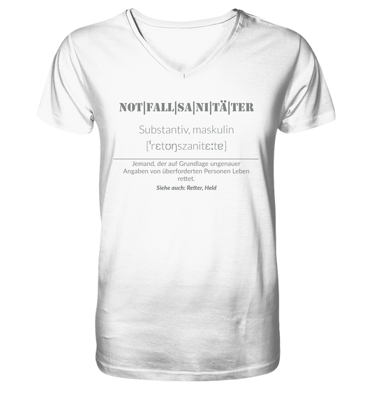 Notfallsanitäter - Mens Organic V-Neck Shirt