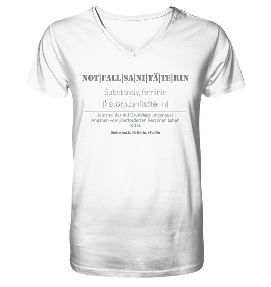 Notfallsanitäterin - Mens Organic V-Neck Shirt