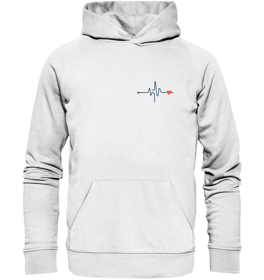 Pulsschlag für die Liebsten - Organic Basic Hoodie