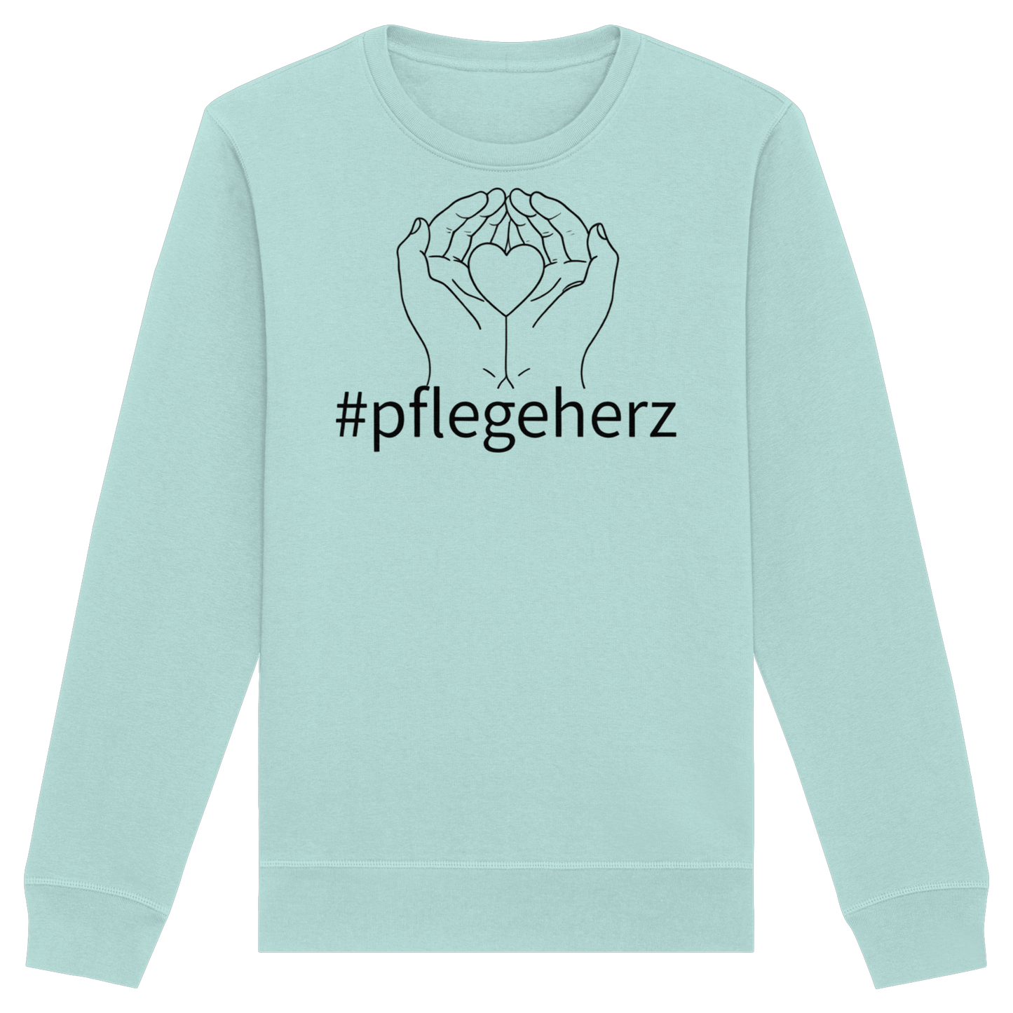 #pflegeherz - Pflegekraft - Organic Basic Unisex Sweatshirt