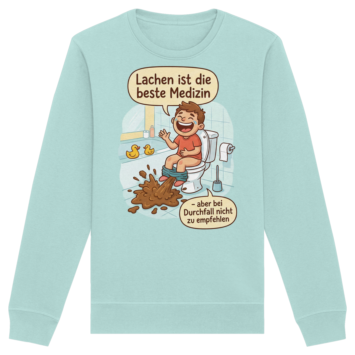 Lachen ist die beste Medizin - Medizinhumor - Organic Basic Unisex Sweatshirt