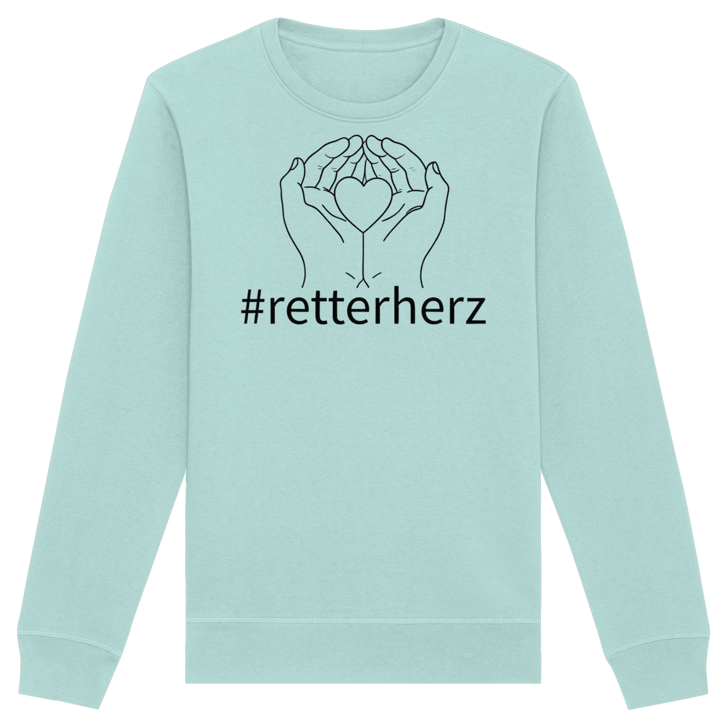 #retterherz - Rettungsdienst - Organic Basic Unisex Sweatshirt