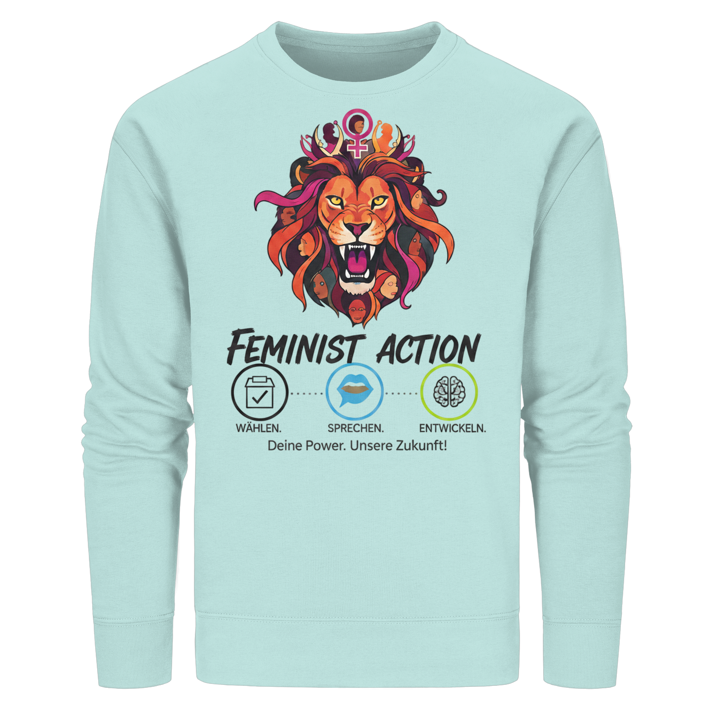 Feminist Action - Feminismus - Organic Basic Unisex Sweatshirt