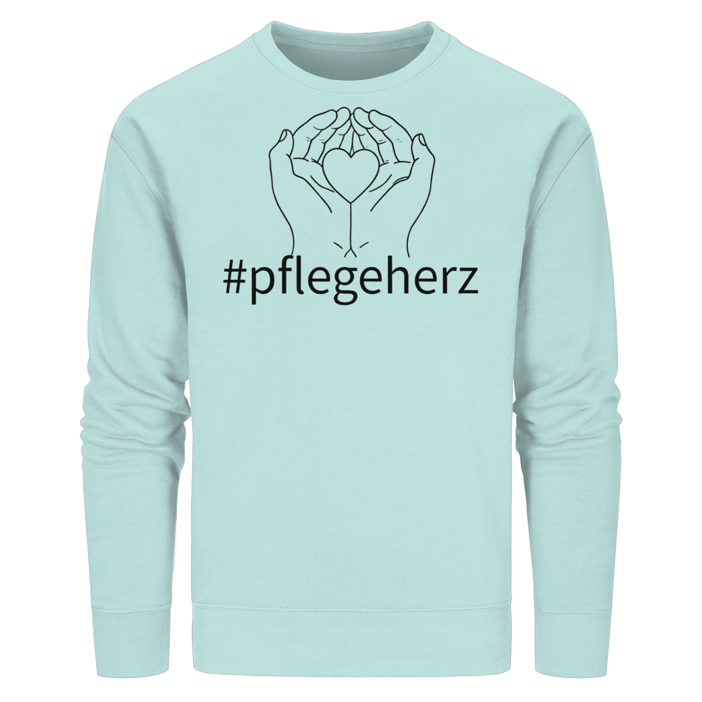#pflegeherz - Pflegekraft - Organic Basic Unisex Sweatshirt