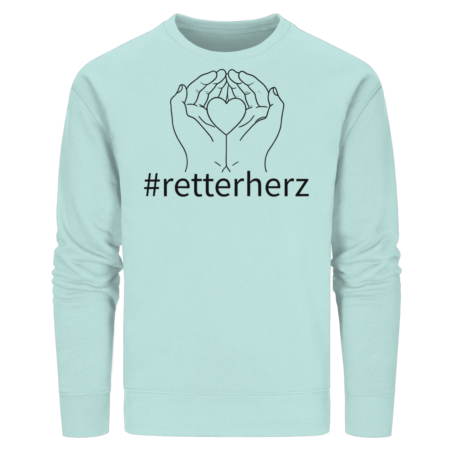 #retterherz - Rettungsdienst - Organic Basic Unisex Sweatshirt