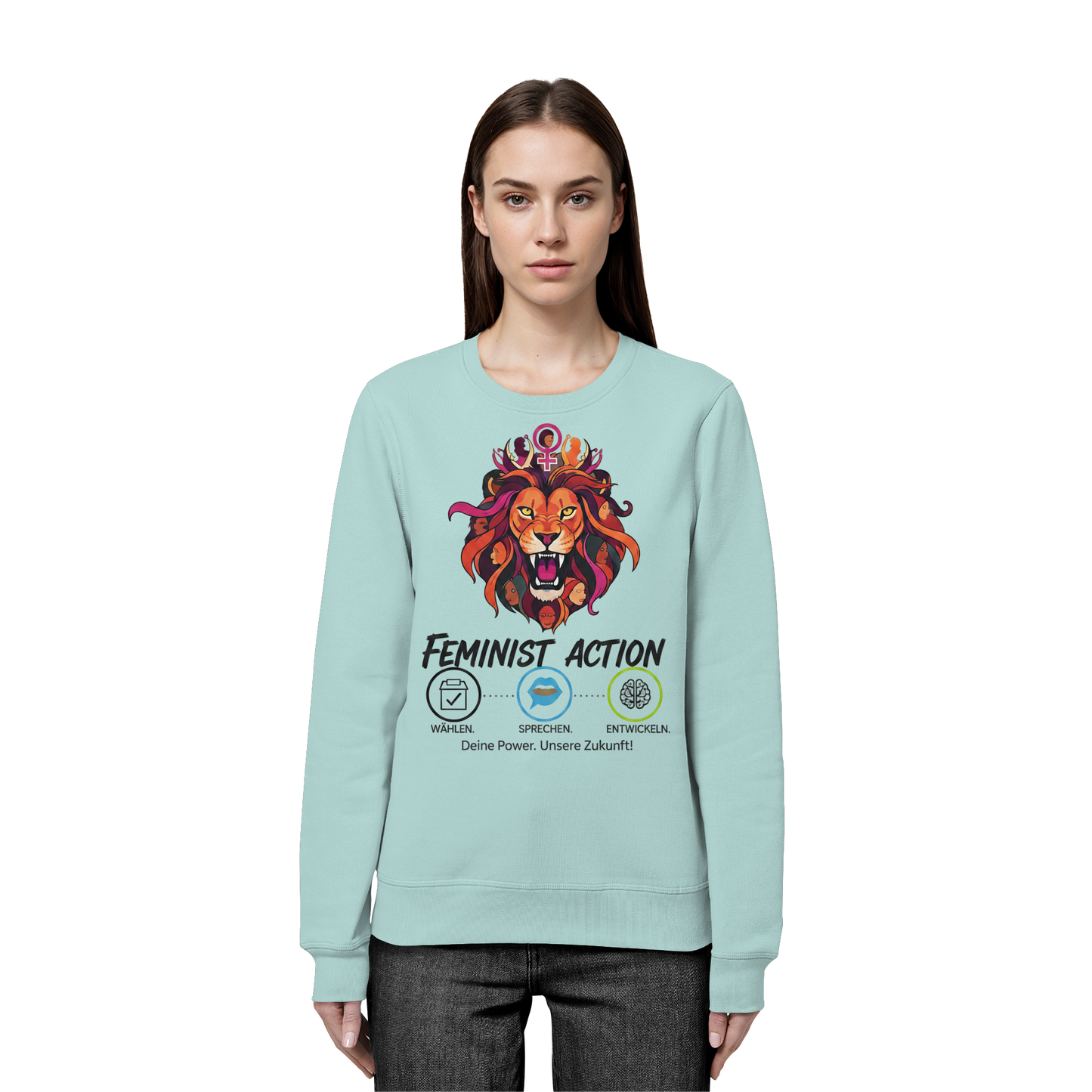 Feminist Action - Feminismus - Organic Basic Unisex Sweatshirt