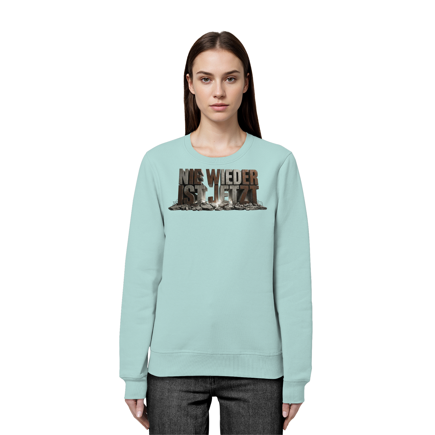 Nie wieder ist jetzt  - Demokratie  - Organic Basic Unisex Sweatshirt