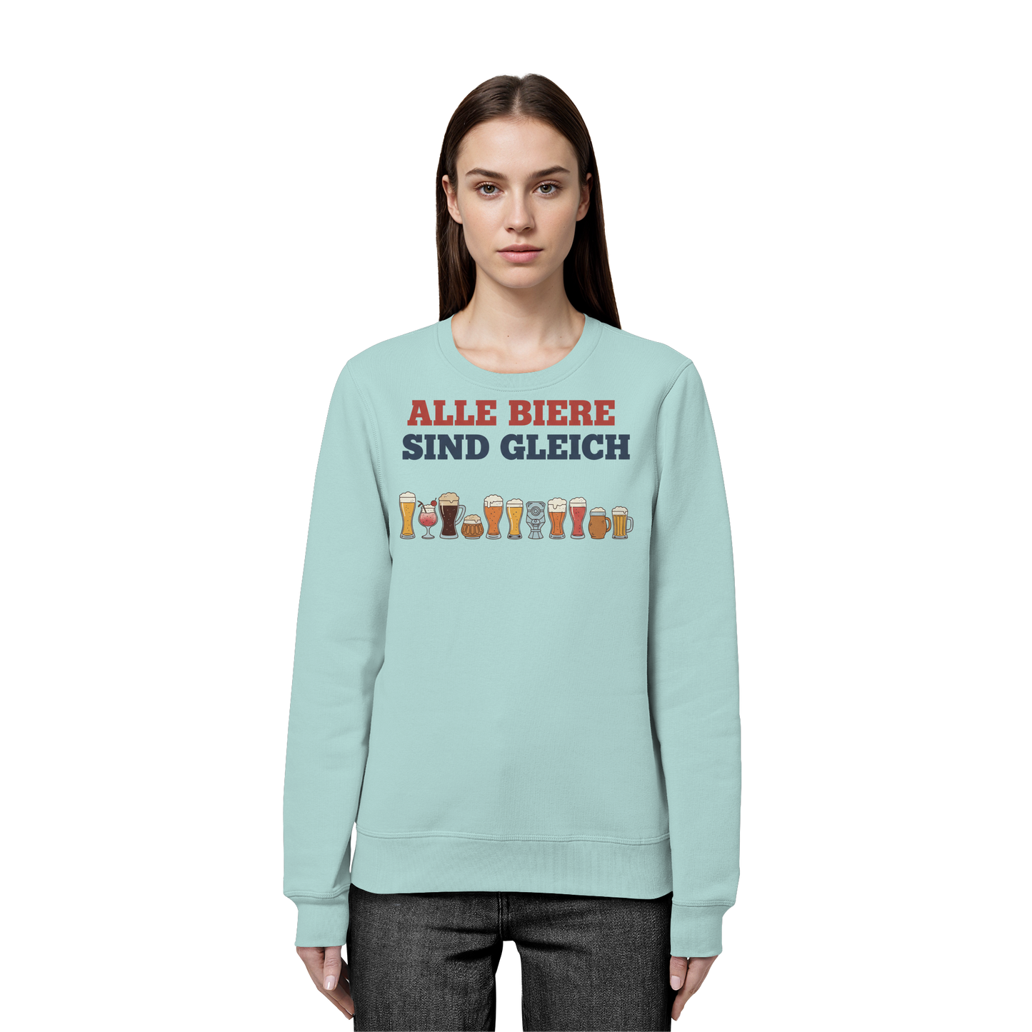 Alle Biere sind gleich  - Demokratie - Organic Basic Unisex Sweatshirt