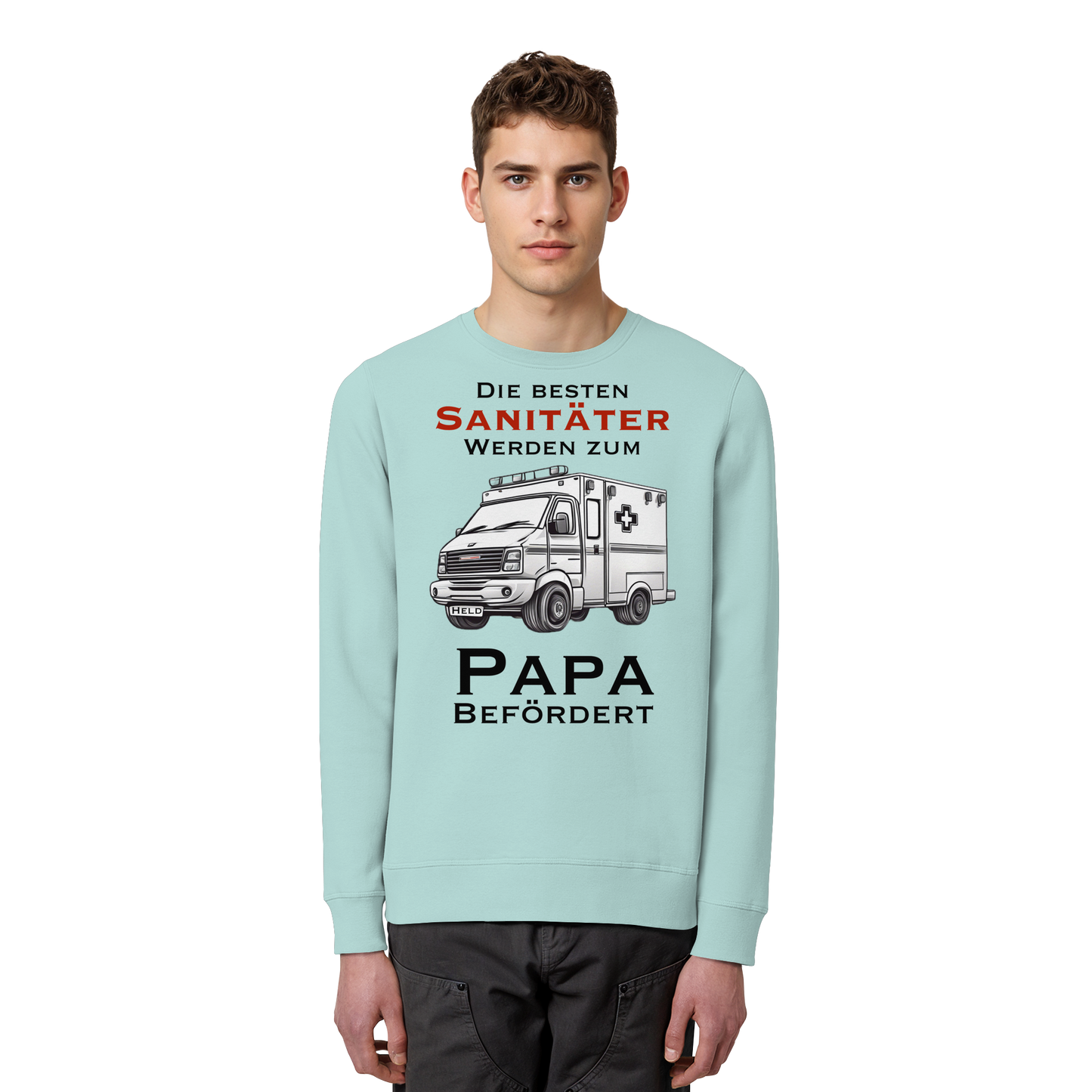 Die besten Sanitäter werden zum PAPA befördert - Rettungsdienst - Organic Basic Unisex Sweatshirt