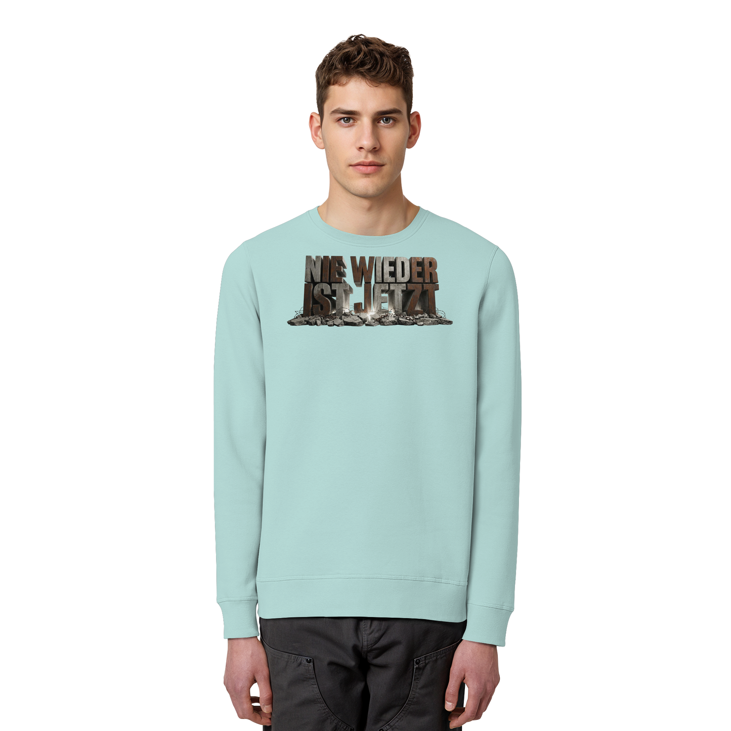 Nie wieder ist jetzt  - Demokratie  - Organic Basic Unisex Sweatshirt