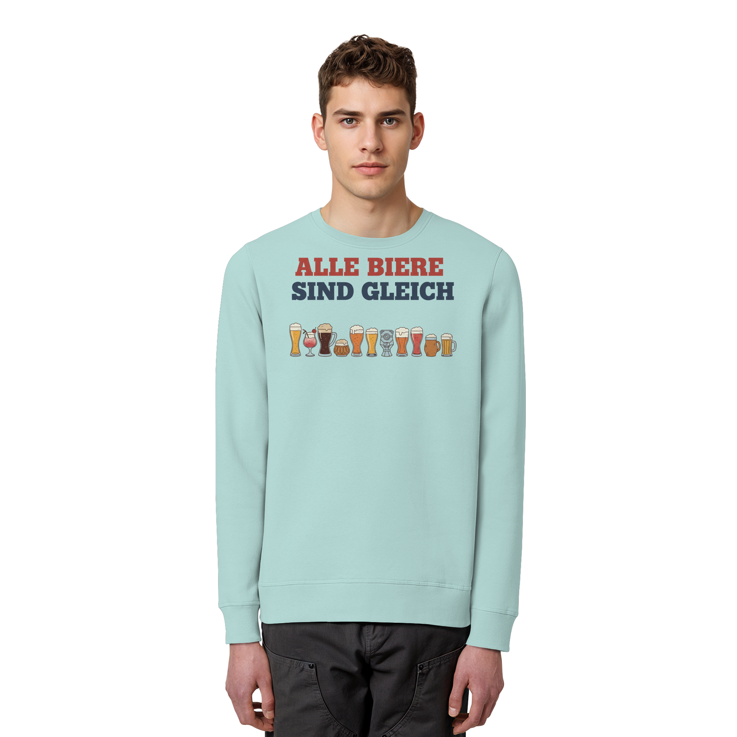 Alle Biere sind gleich  - Demokratie - Organic Basic Unisex Sweatshirt