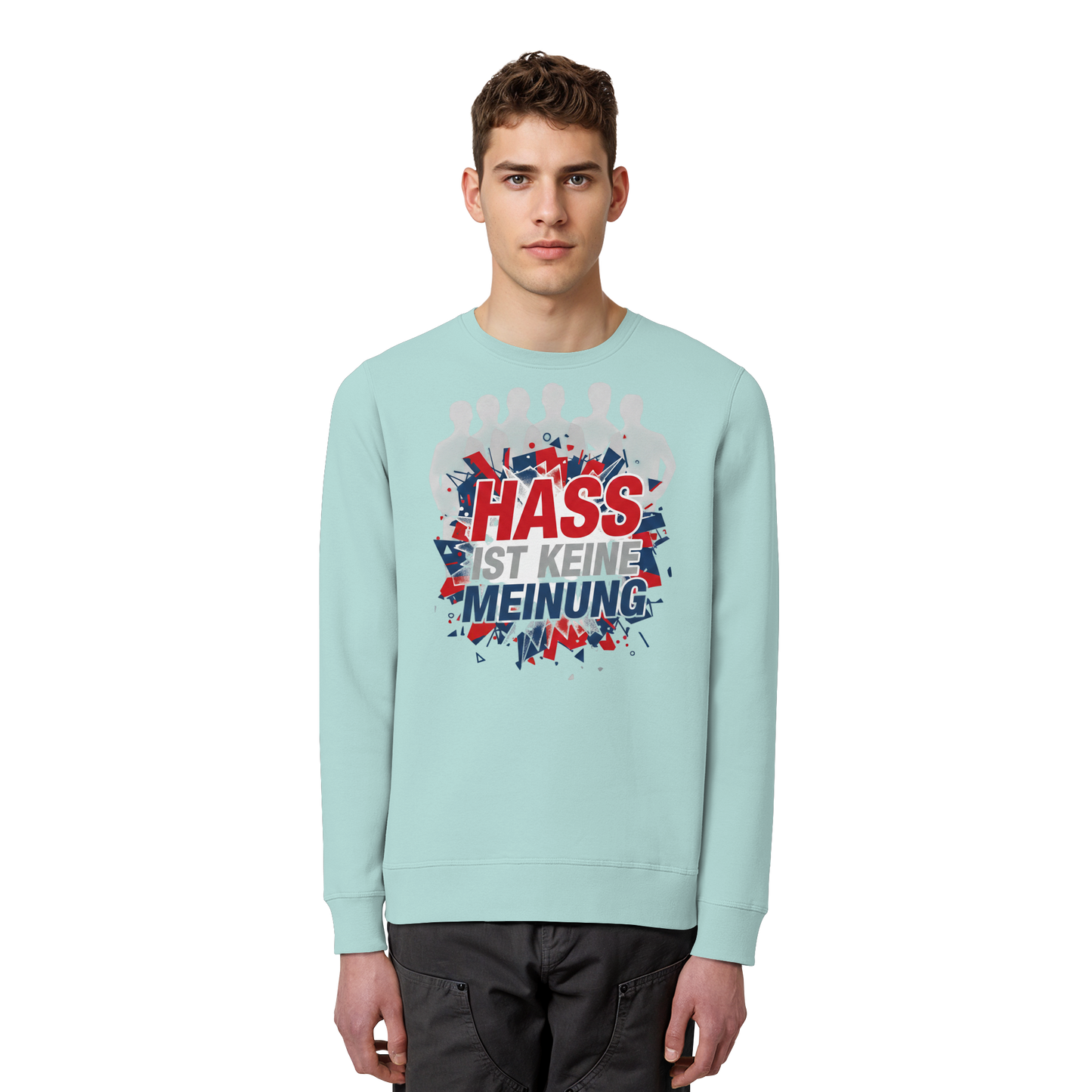 Hass ist keine Meinung  - Demokratie - Organic Basic Unisex Sweatshirt