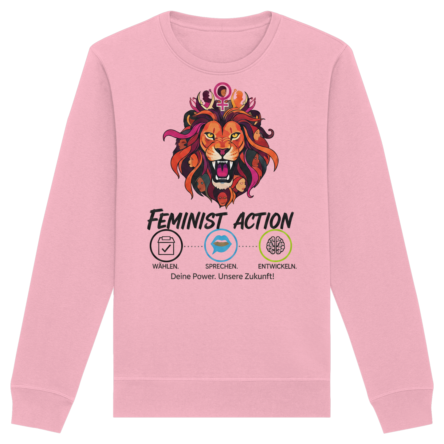 Feminist Action - Feminismus - Organic Basic Unisex Sweatshirt