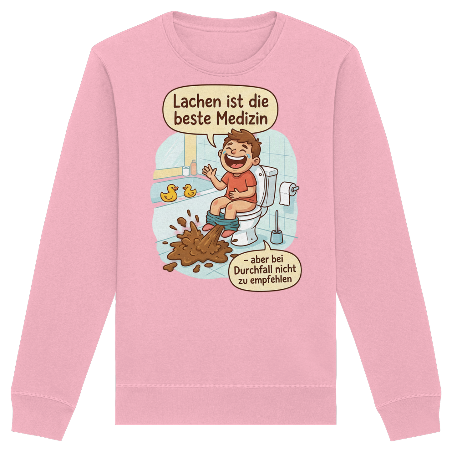 Lachen ist die beste Medizin - Medizinhumor - Organic Basic Unisex Sweatshirt