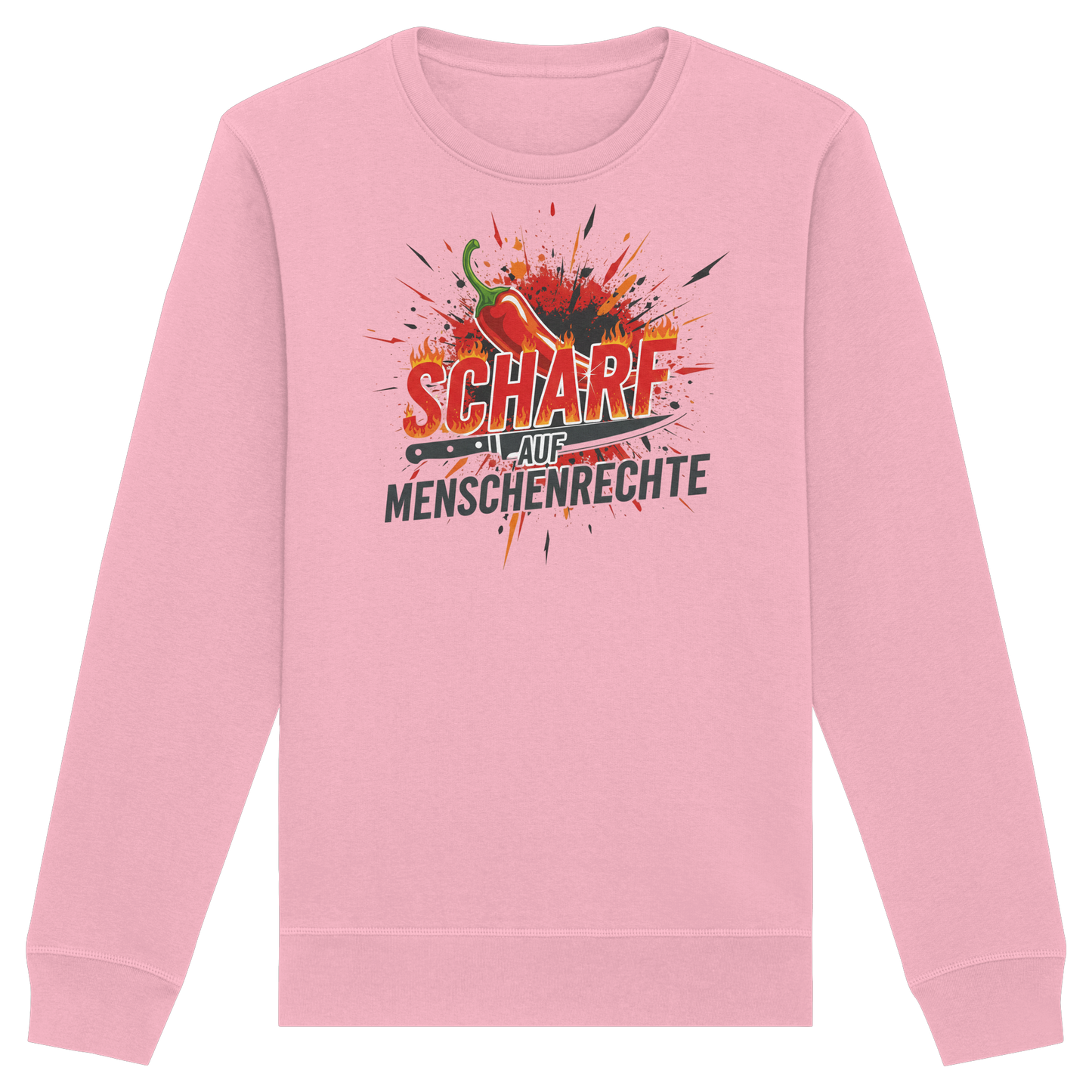 Scharf auf Menschenrechte - Demokratie - Organic Basic Unisex Sweatshirt