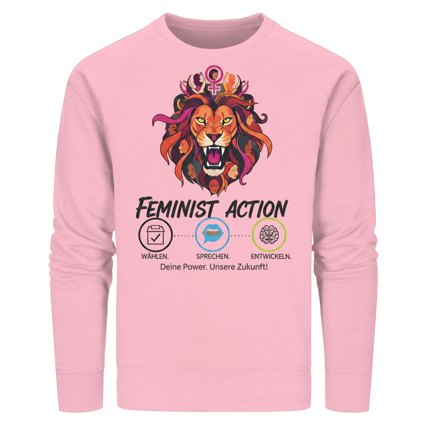 Feminist Action - Feminismus - Organic Basic Unisex Sweatshirt
