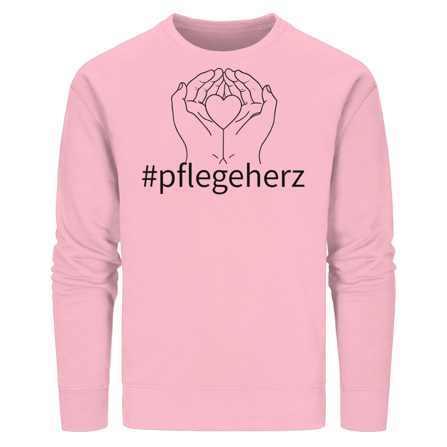 #pflegeherz - Pflegekraft - Organic Basic Unisex Sweatshirt