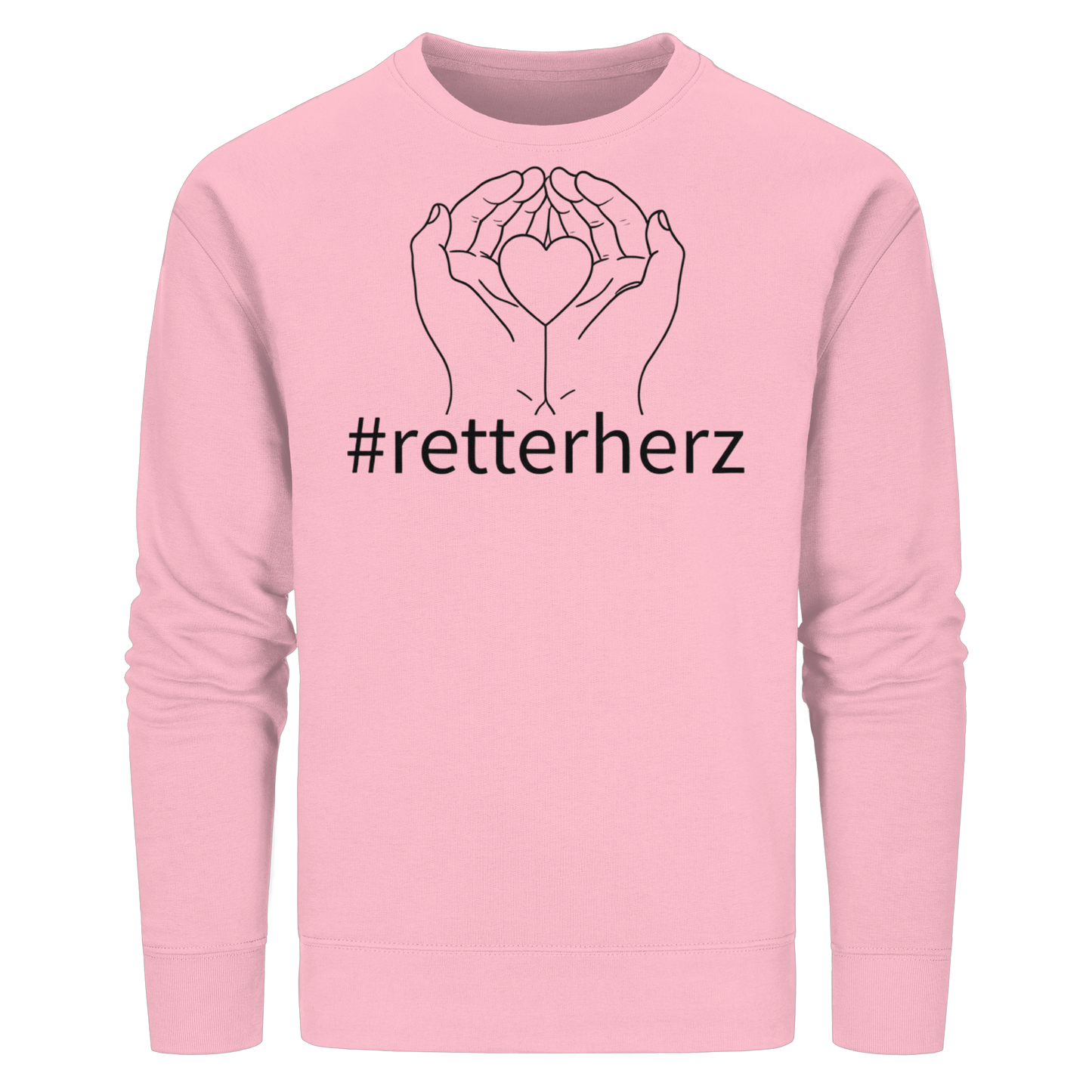 #retterherz - Rettungsdienst - Organic Basic Unisex Sweatshirt
