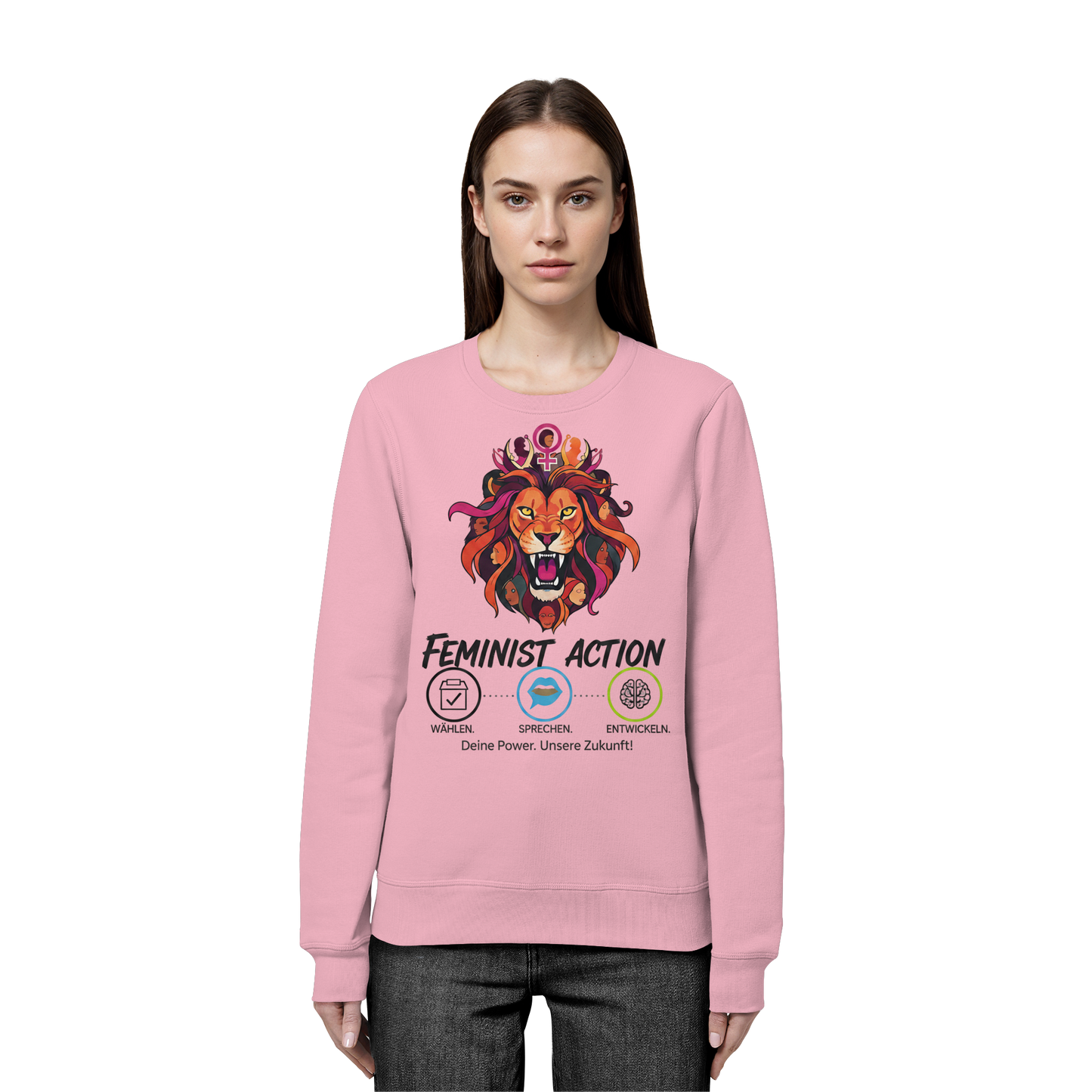 Feminist Action - Feminismus - Organic Basic Unisex Sweatshirt