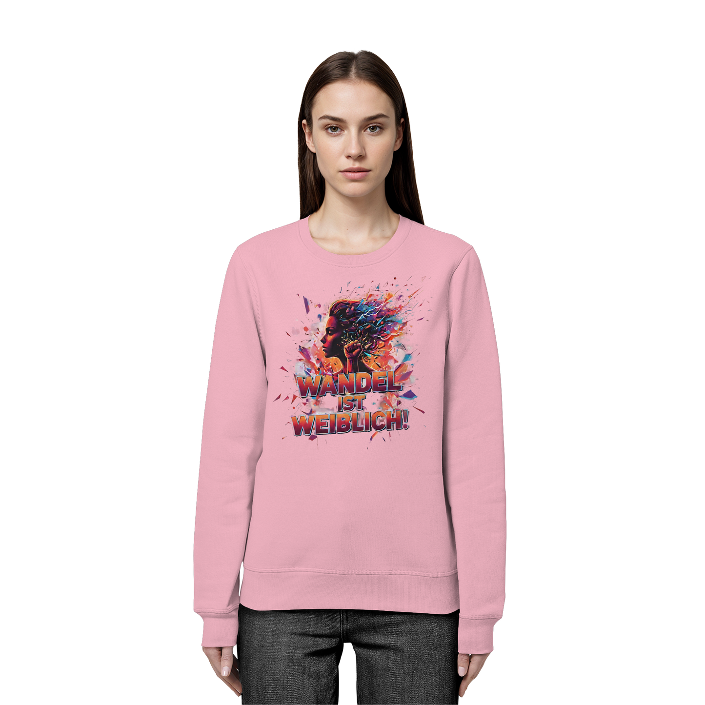 Wandel ist weiblich - Feminismus - Organic Basic Unisex Sweatshirt