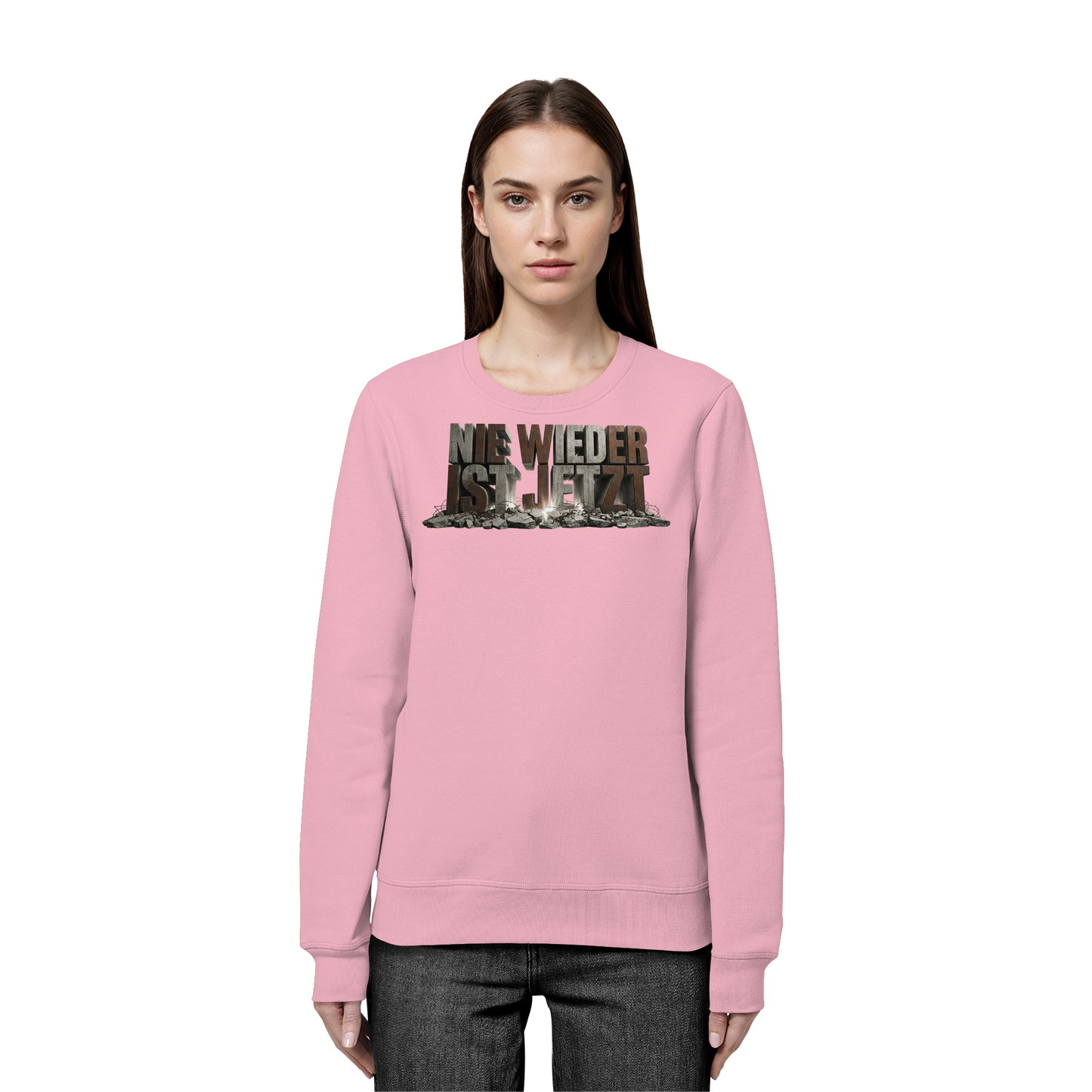 Nie wieder ist jetzt  - Demokratie  - Organic Basic Unisex Sweatshirt