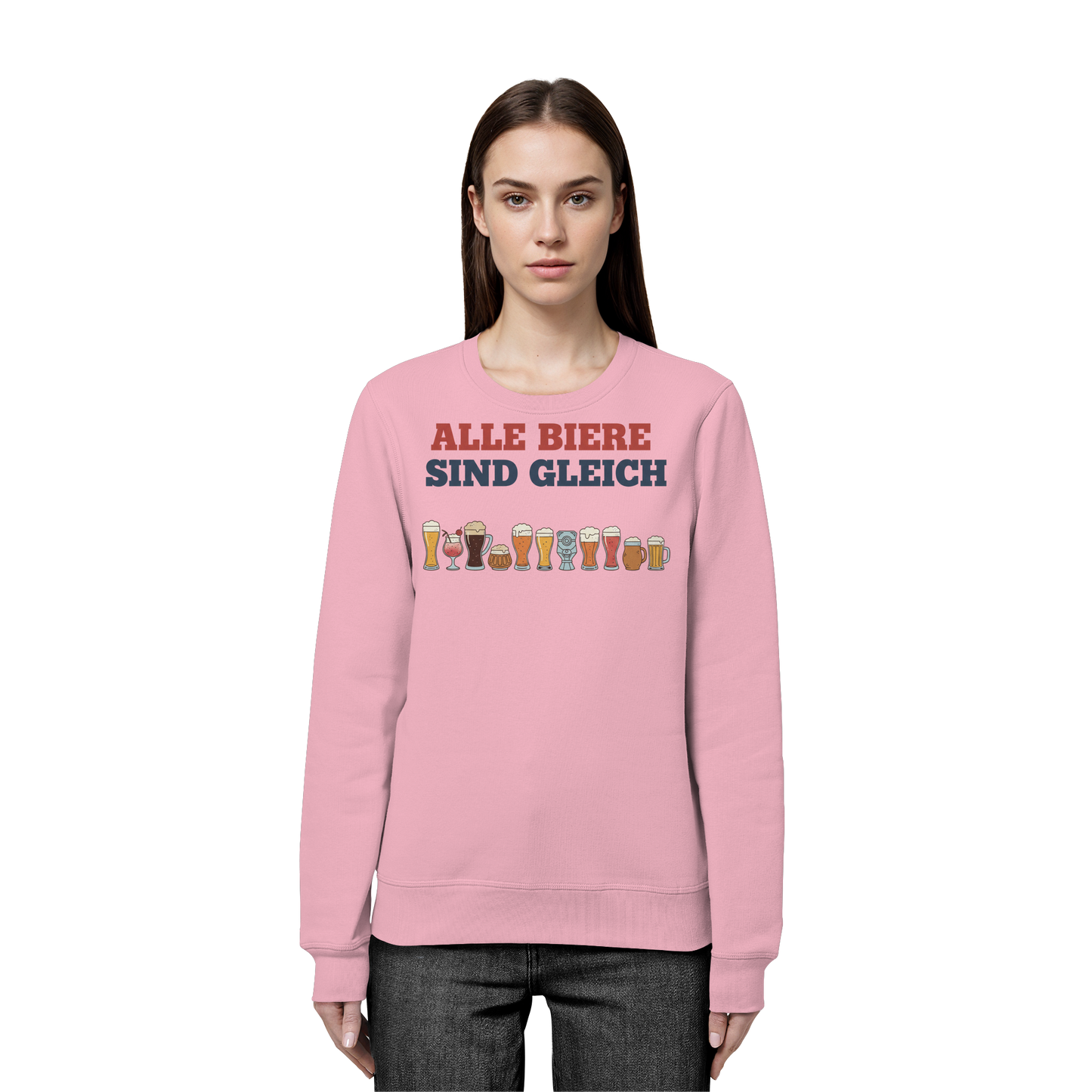 Alle Biere sind gleich  - Demokratie - Organic Basic Unisex Sweatshirt