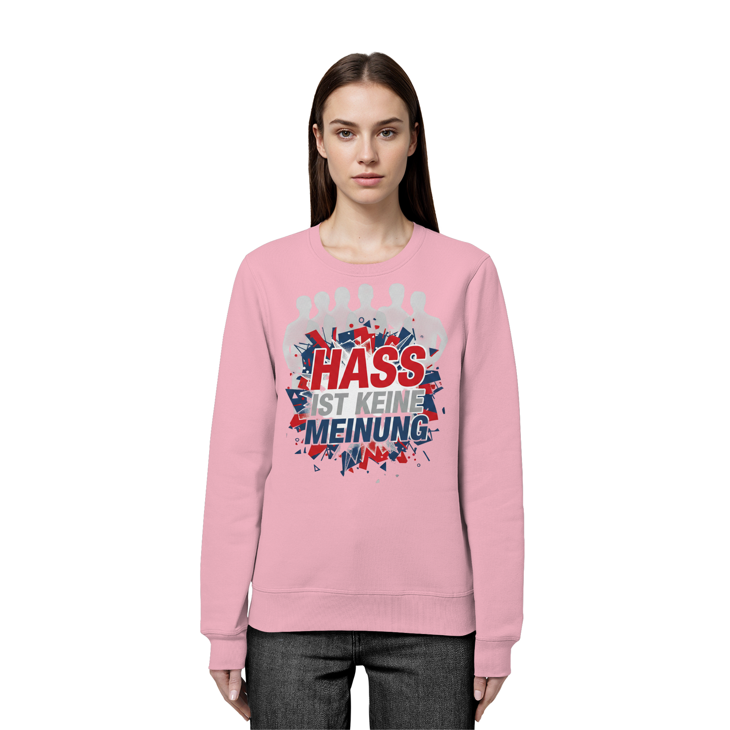 Hass ist keine Meinung  - Demokratie - Organic Basic Unisex Sweatshirt
