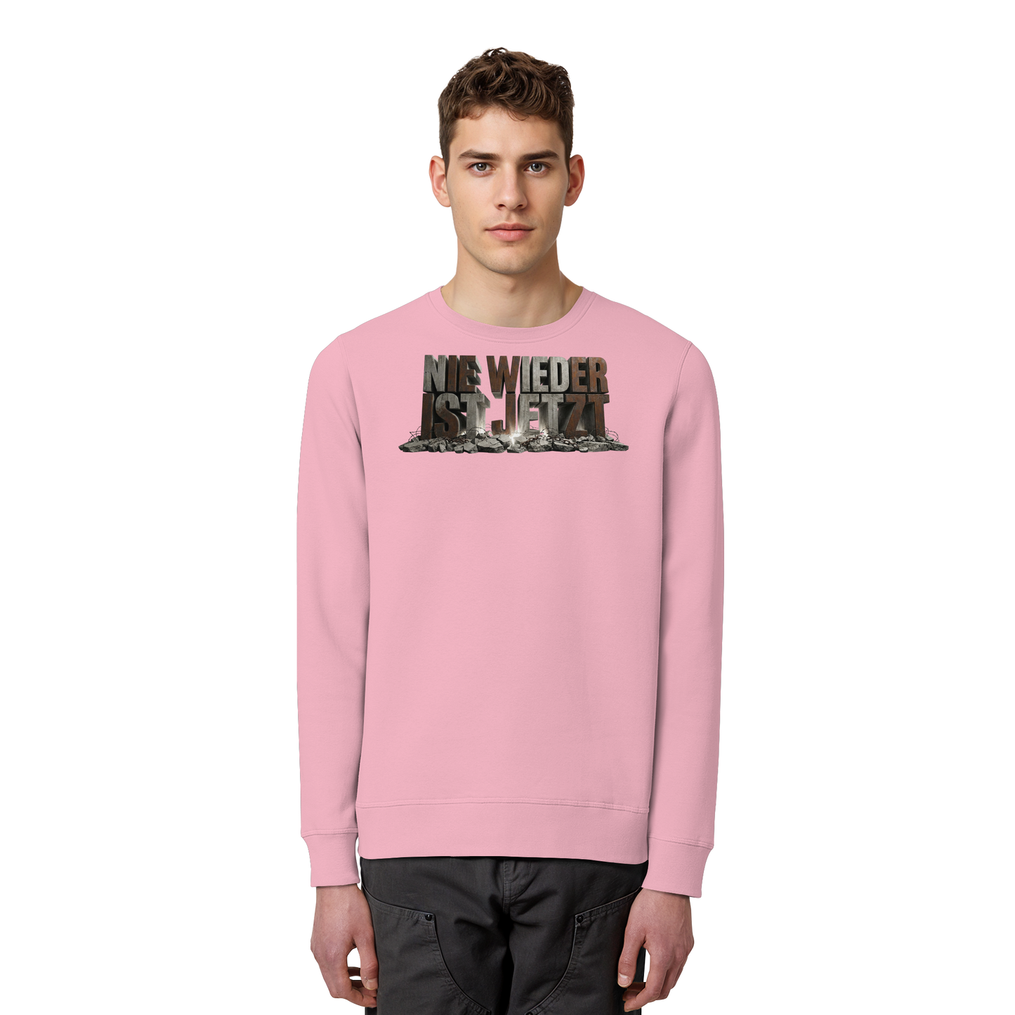 Nie wieder ist jetzt  - Demokratie  - Organic Basic Unisex Sweatshirt