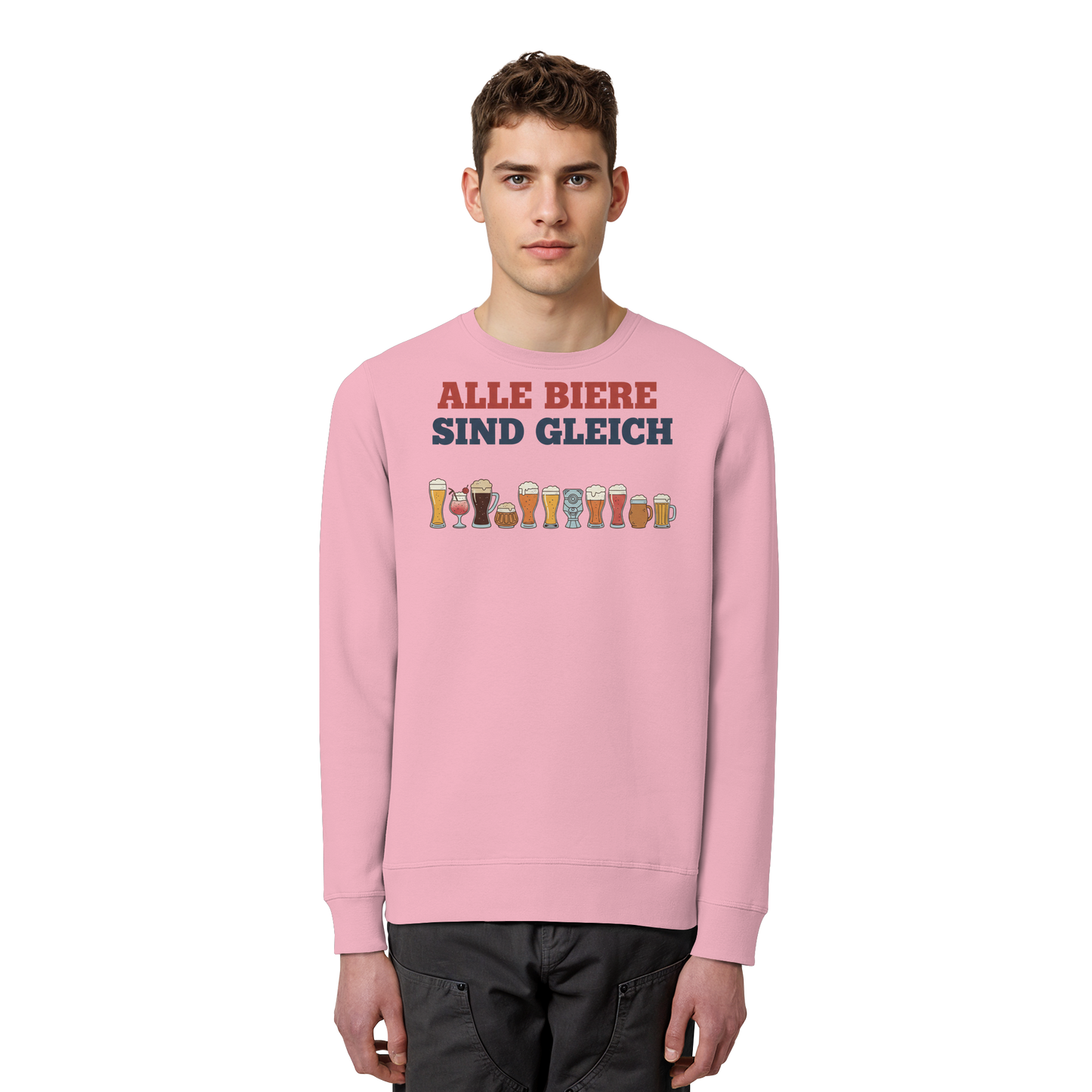 Alle Biere sind gleich  - Demokratie - Organic Basic Unisex Sweatshirt