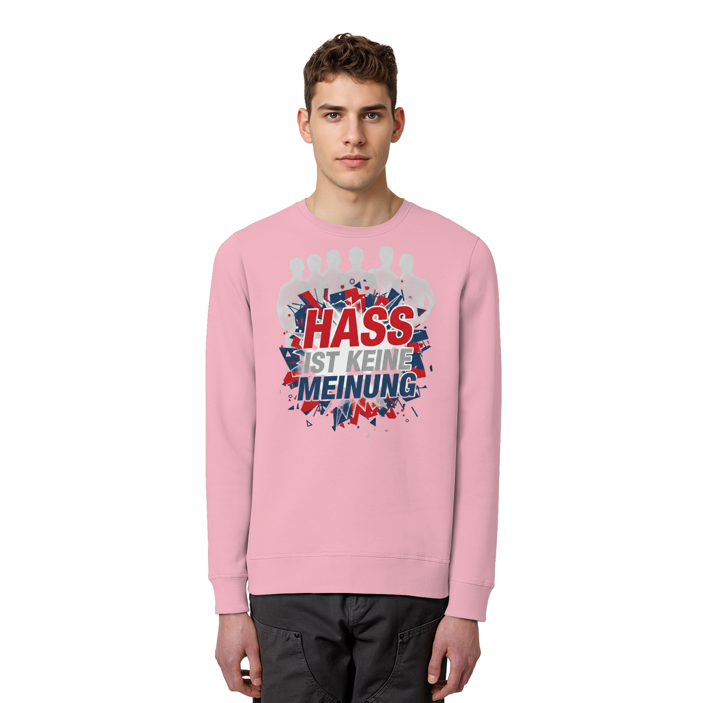 Hass ist keine Meinung  - Demokratie - Organic Basic Unisex Sweatshirt