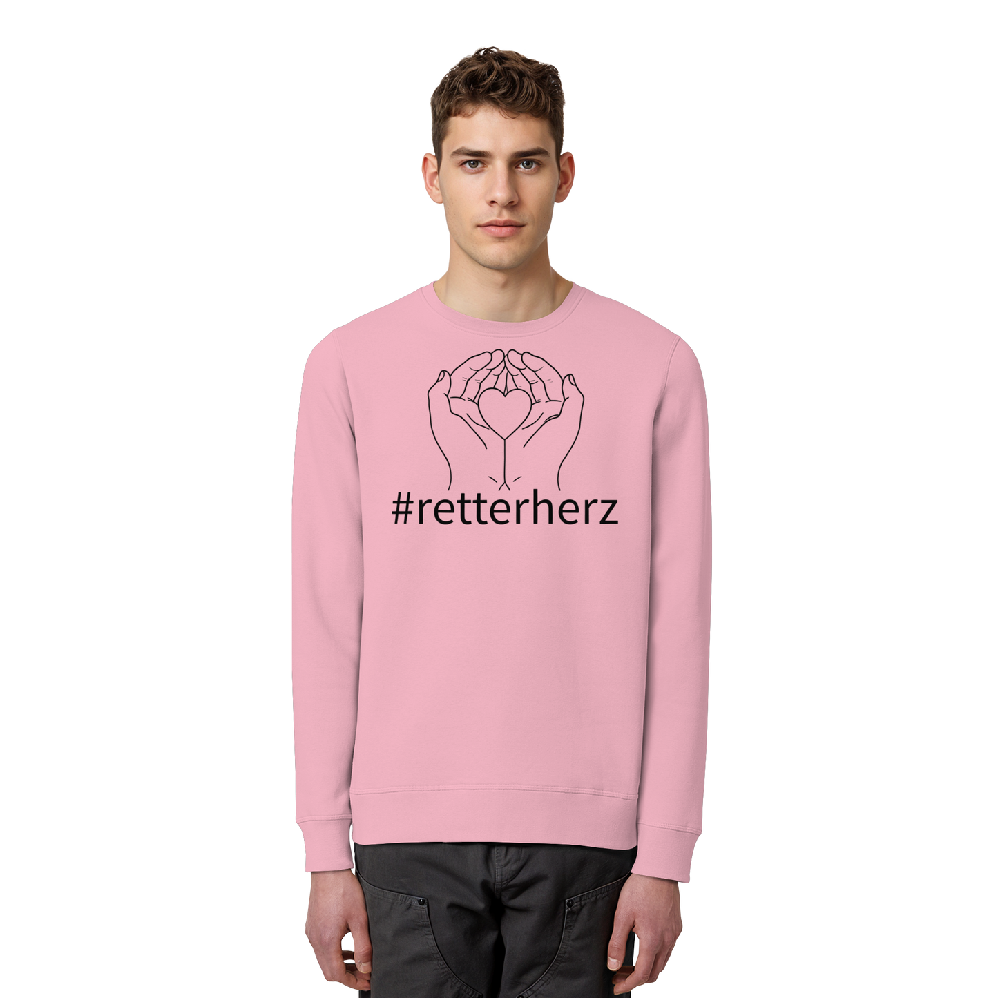 #retterherz - Rettungsdienst - Organic Basic Unisex Sweatshirt