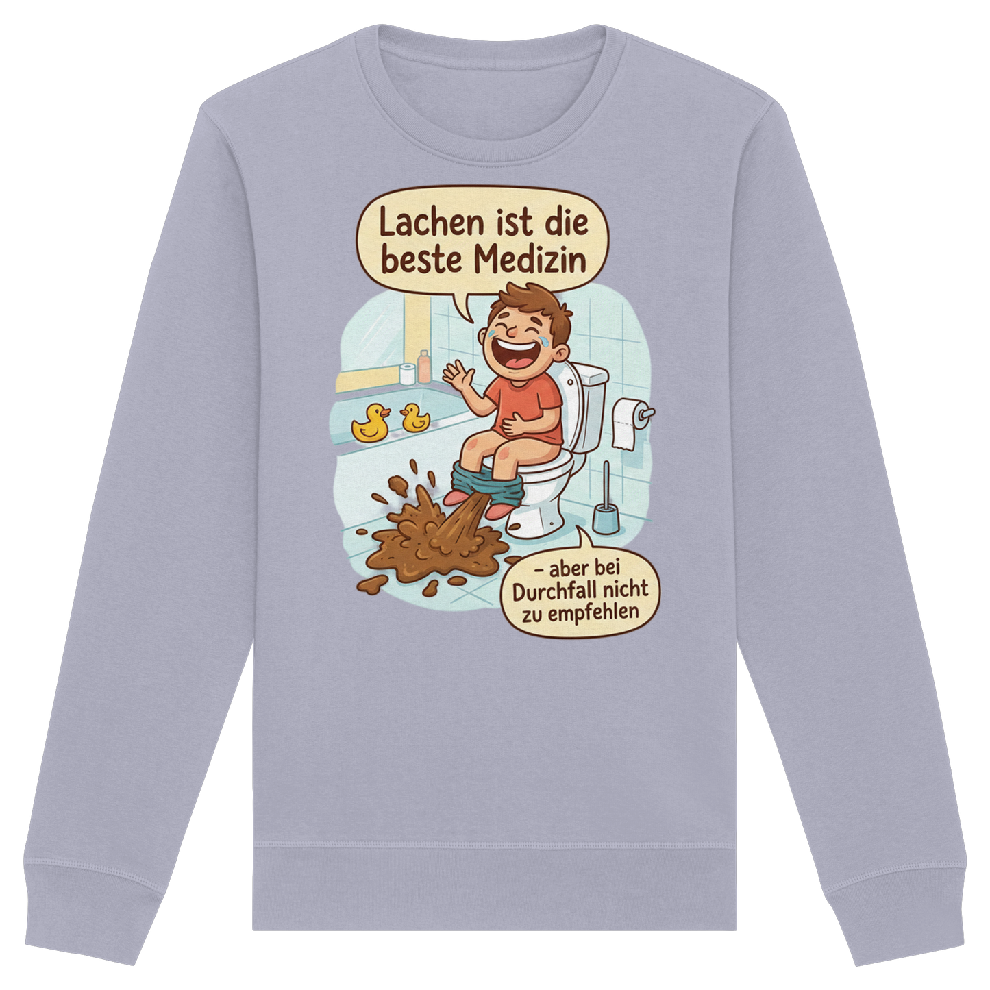 Lachen ist die beste Medizin - Medizinhumor - Organic Basic Unisex Sweatshirt