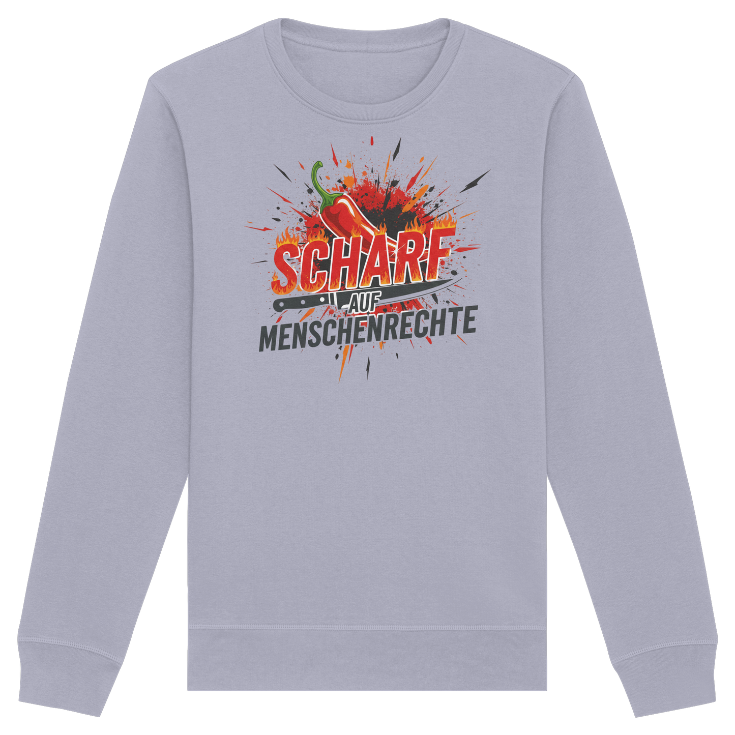 Scharf auf Menschenrechte - Demokratie - Organic Basic Unisex Sweatshirt