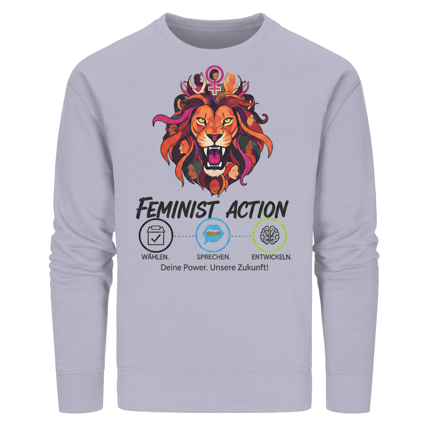 Feminist Action - Feminismus - Organic Basic Unisex Sweatshirt