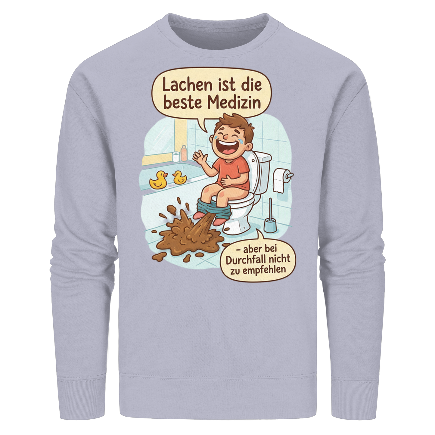 Lachen ist die beste Medizin - Medizinhumor - Organic Basic Unisex Sweatshirt