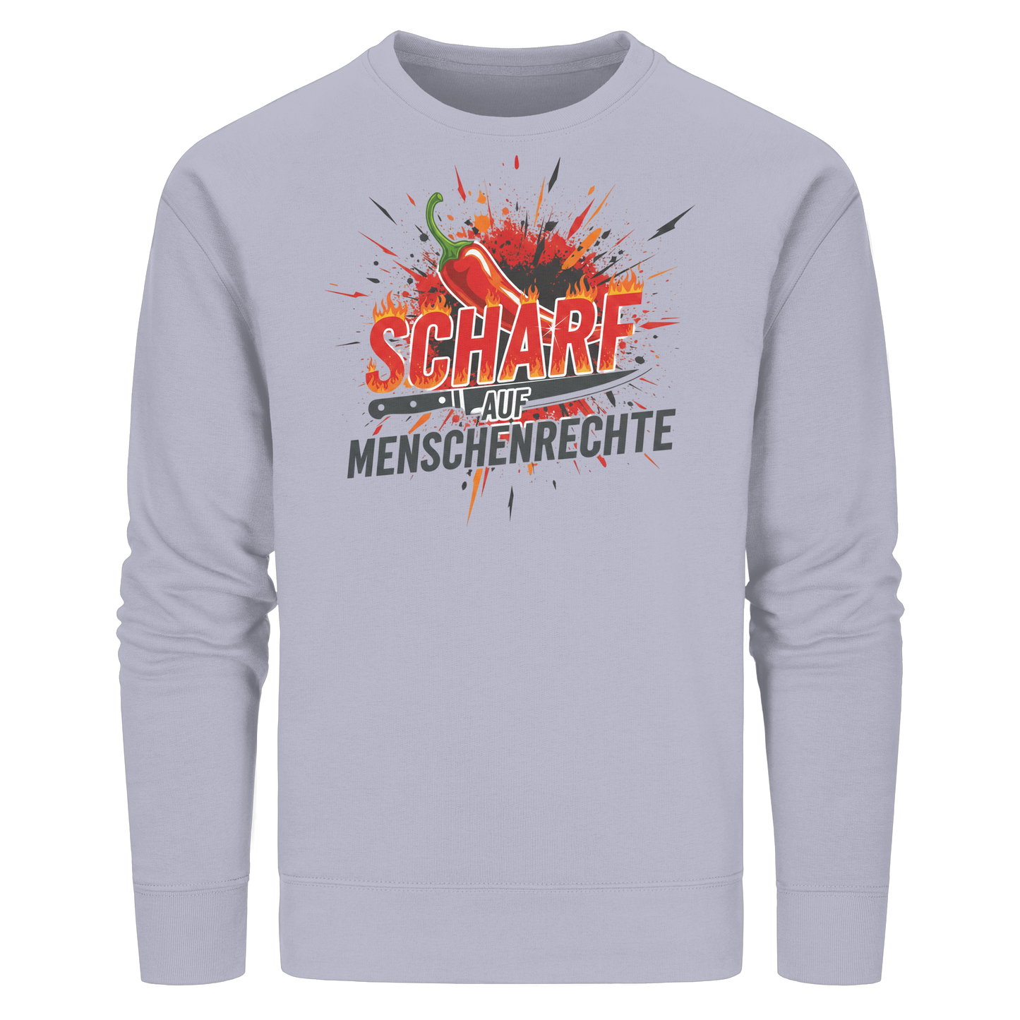 Scharf auf Menschenrechte - Demokratie - Organic Basic Unisex Sweatshirt