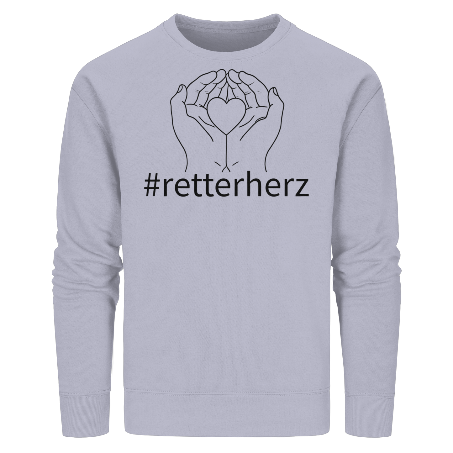 #retterherz - Rettungsdienst - Organic Basic Unisex Sweatshirt
