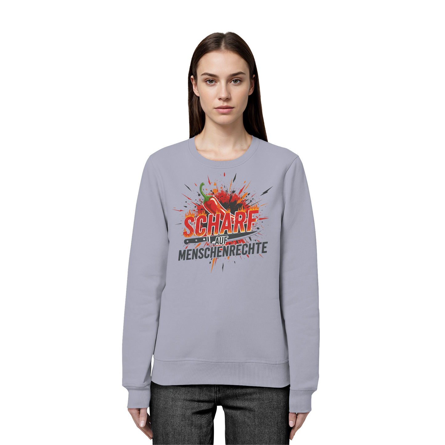 Scharf auf Menschenrechte - Demokratie - Organic Basic Unisex Sweatshirt