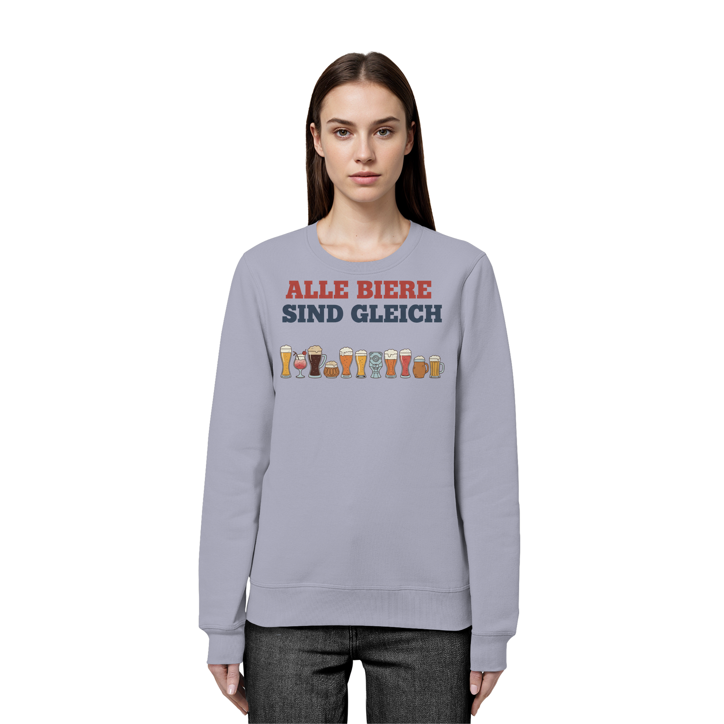 Alle Biere sind gleich  - Demokratie - Organic Basic Unisex Sweatshirt