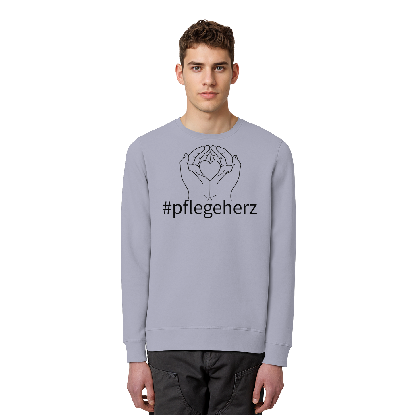 #pflegeherz - Pflegekraft - Organic Basic Unisex Sweatshirt