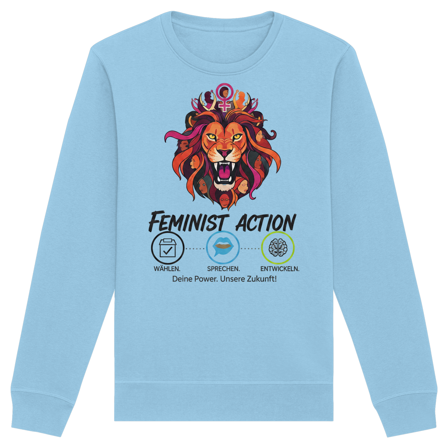 Feminist Action - Feminismus - Organic Basic Unisex Sweatshirt