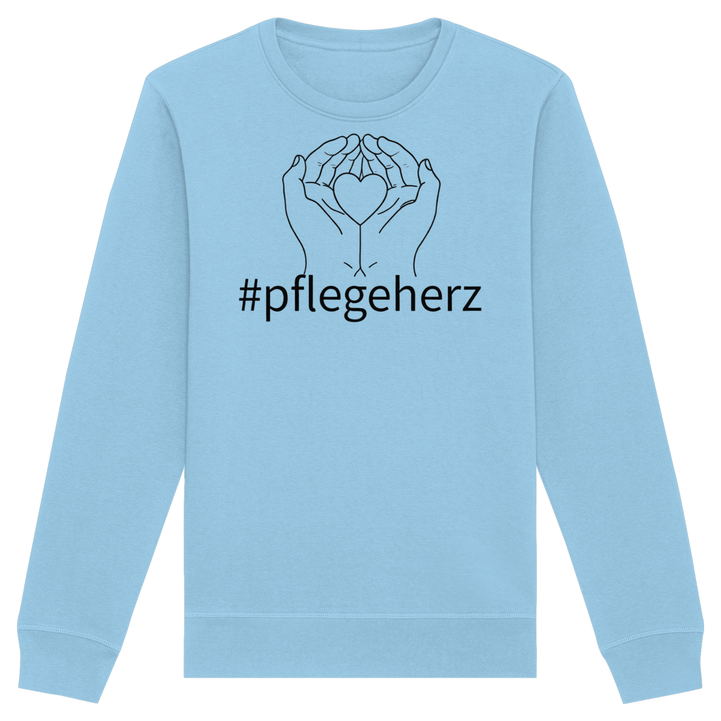 #pflegeherz - Pflegekraft - Organic Basic Unisex Sweatshirt