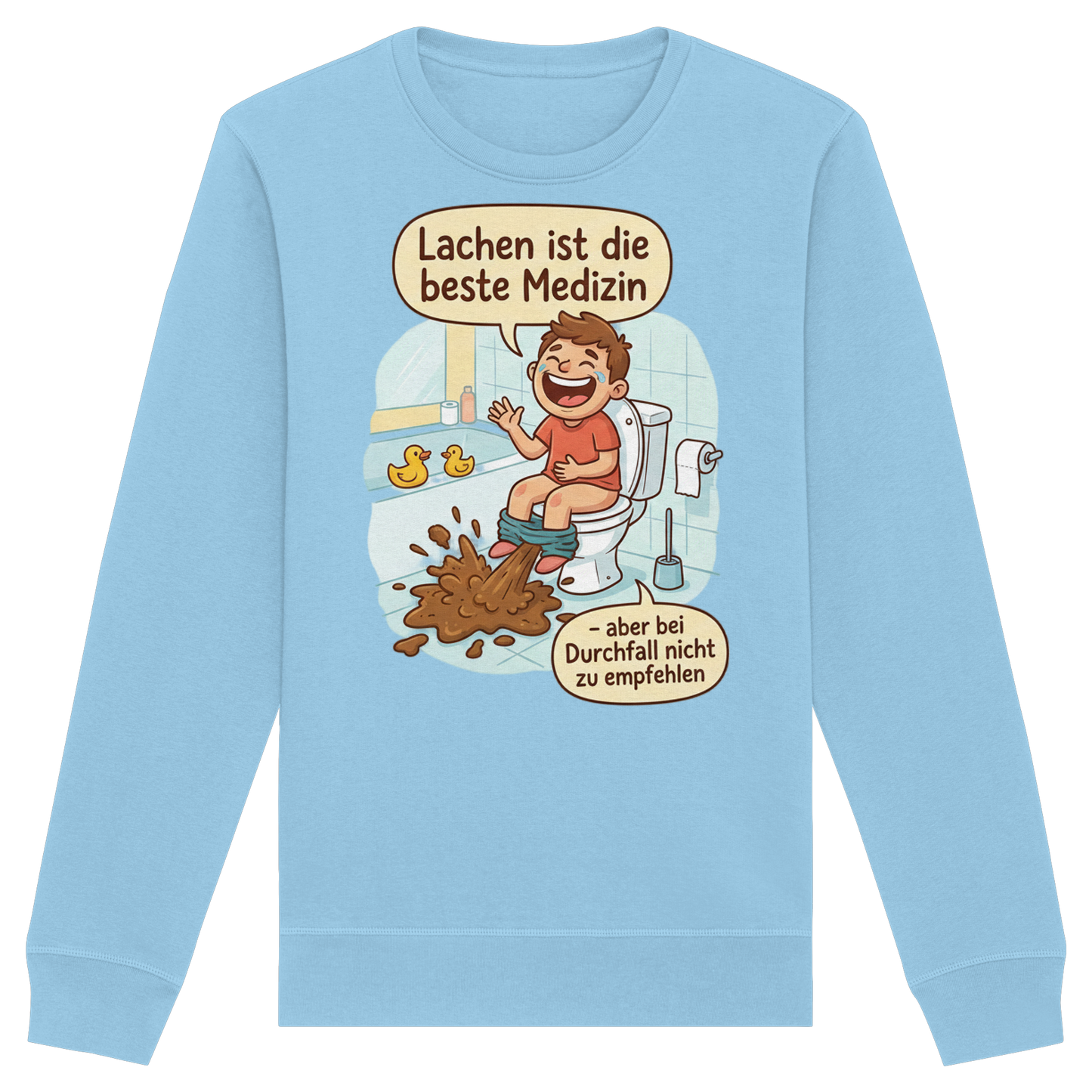 Lachen ist die beste Medizin - Medizinhumor - Organic Basic Unisex Sweatshirt
