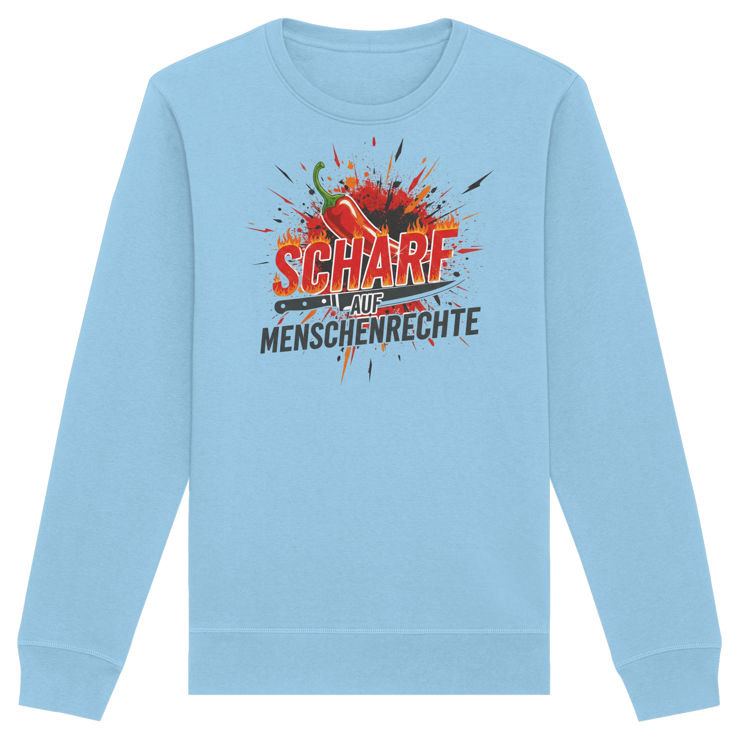Scharf auf Menschenrechte - Demokratie - Organic Basic Unisex Sweatshirt