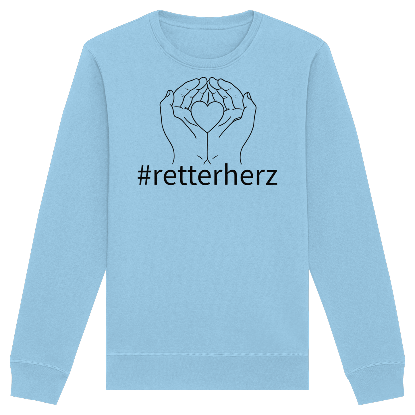 #retterherz - Rettungsdienst - Organic Basic Unisex Sweatshirt