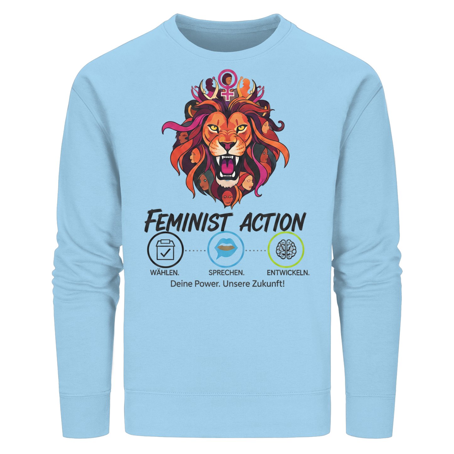 Feminist Action - Feminismus - Organic Basic Unisex Sweatshirt