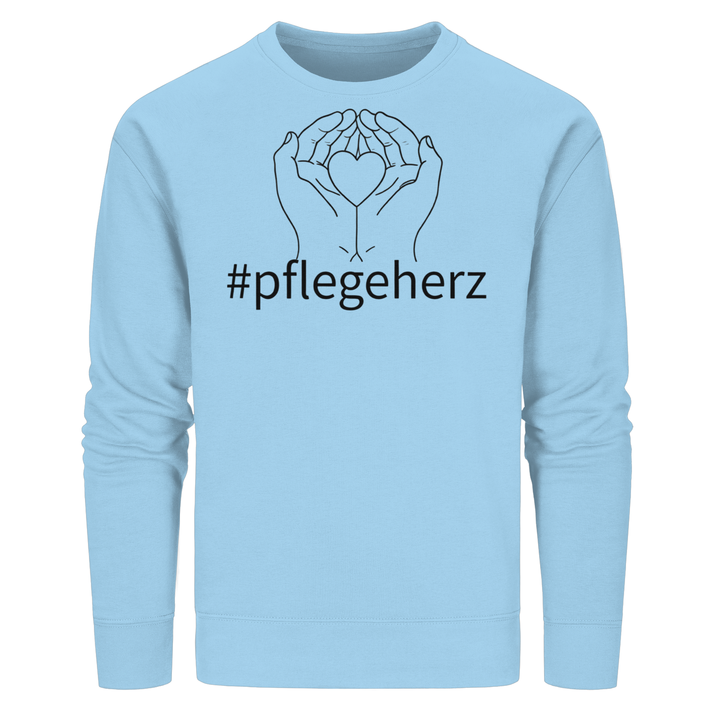 #pflegeherz - Pflegekraft - Organic Basic Unisex Sweatshirt