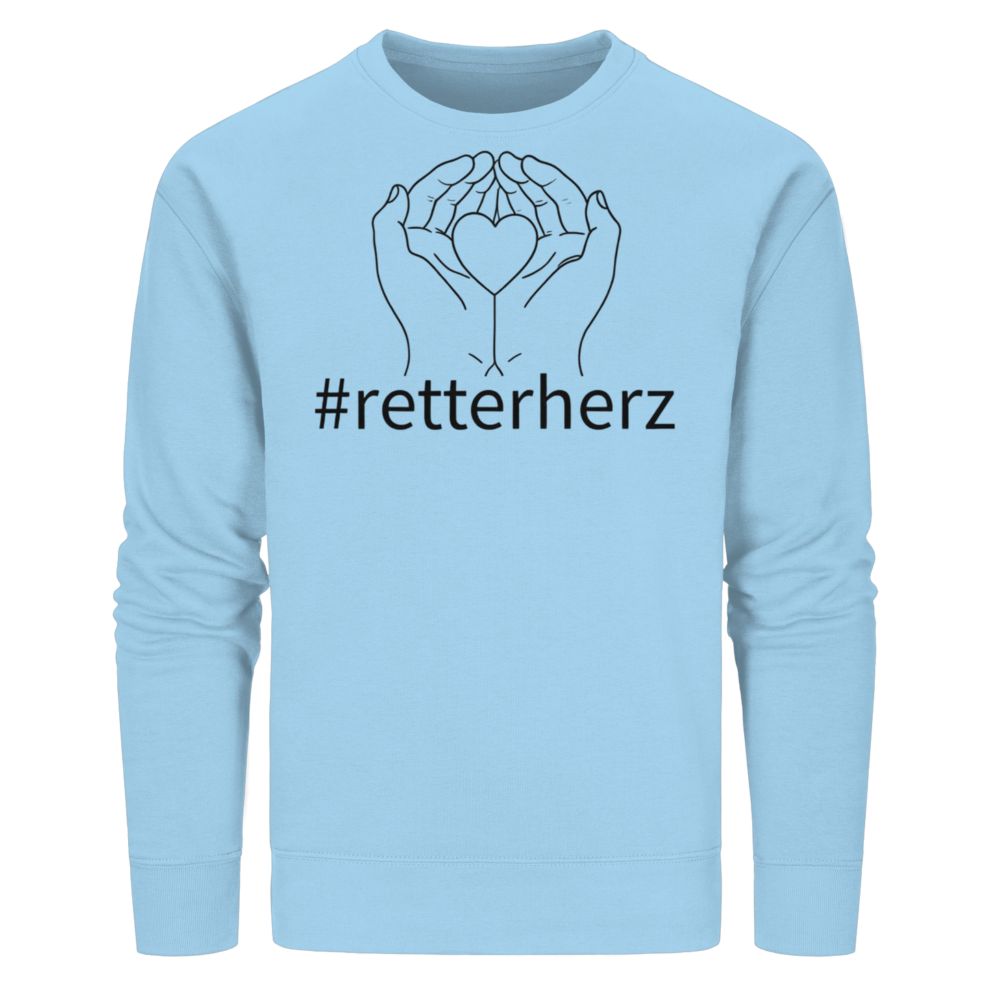 #retterherz - Rettungsdienst - Organic Basic Unisex Sweatshirt